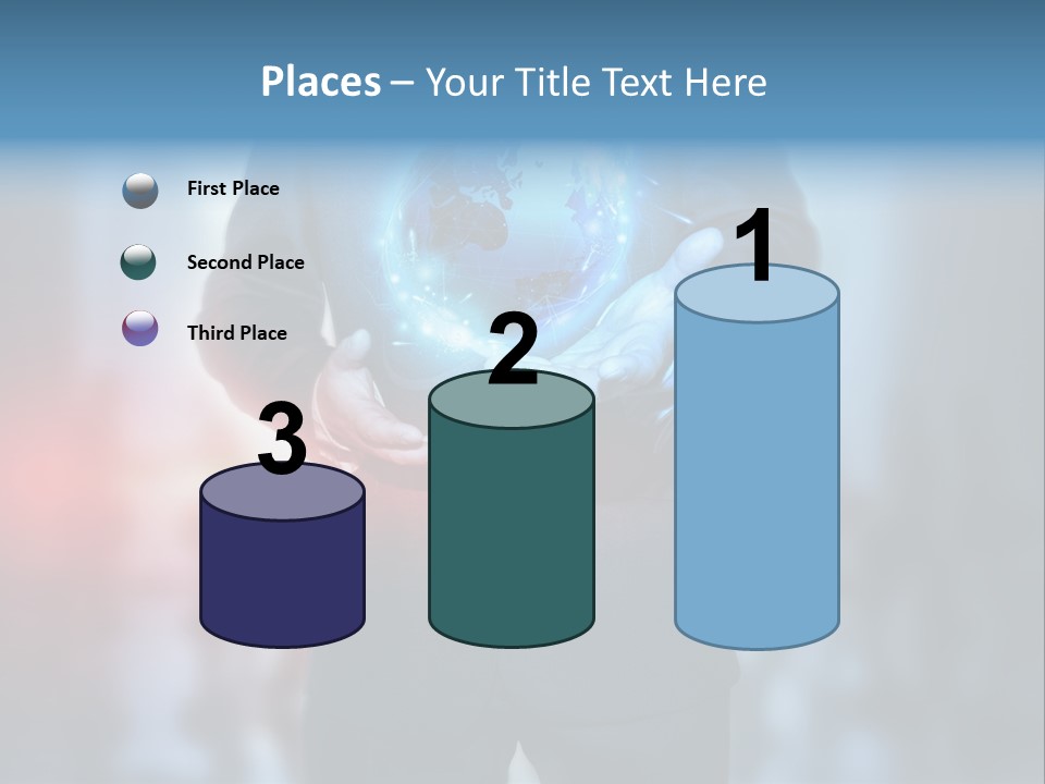 Floating Networking Design PowerPoint Template