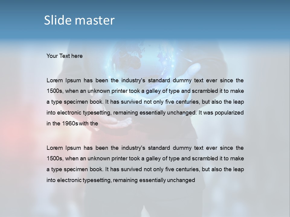 Floating Networking Design PowerPoint Template