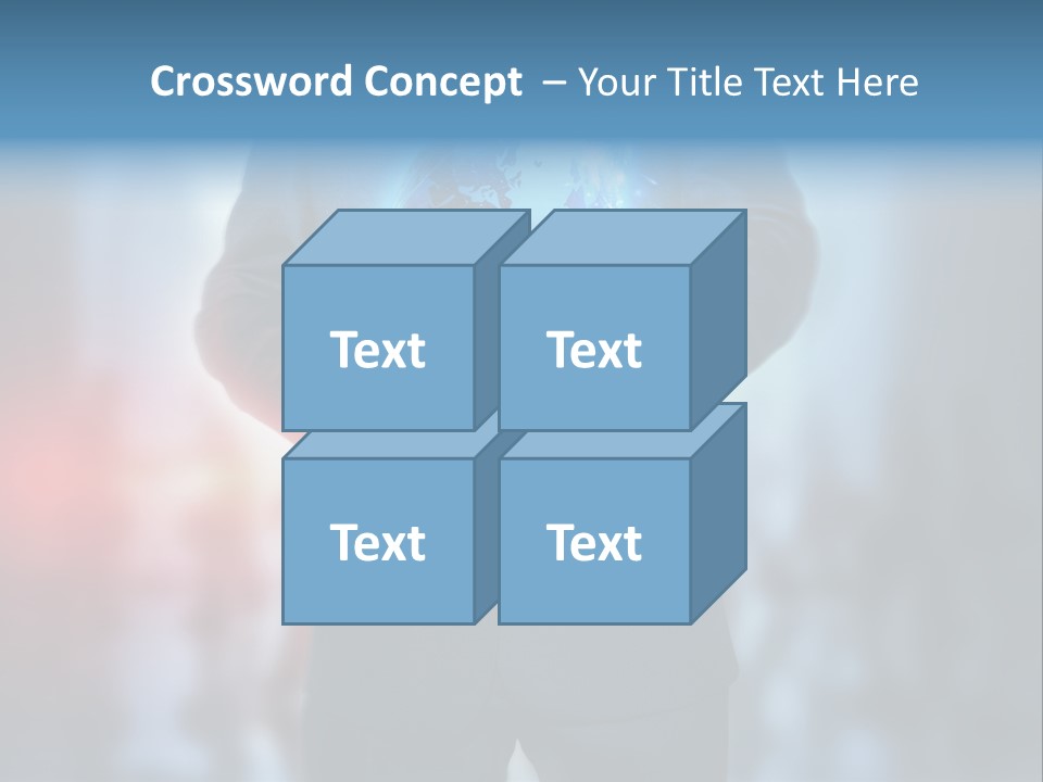 Floating Networking Design PowerPoint Template