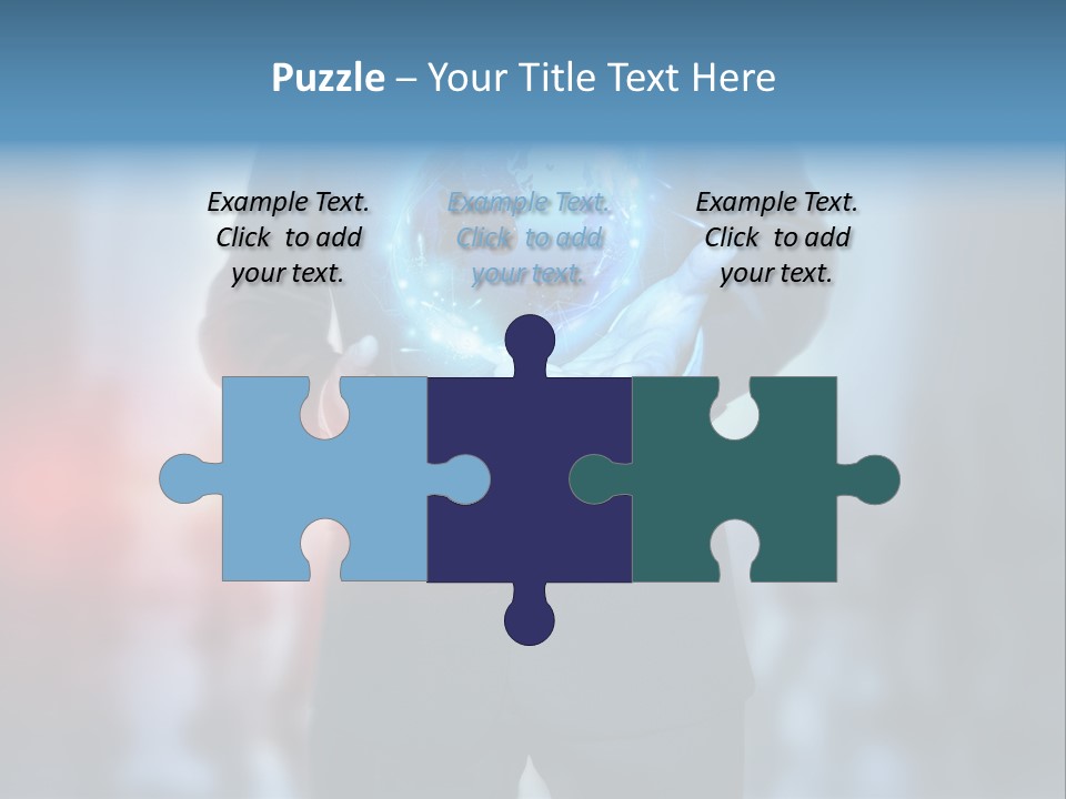 Floating Networking Design PowerPoint Template