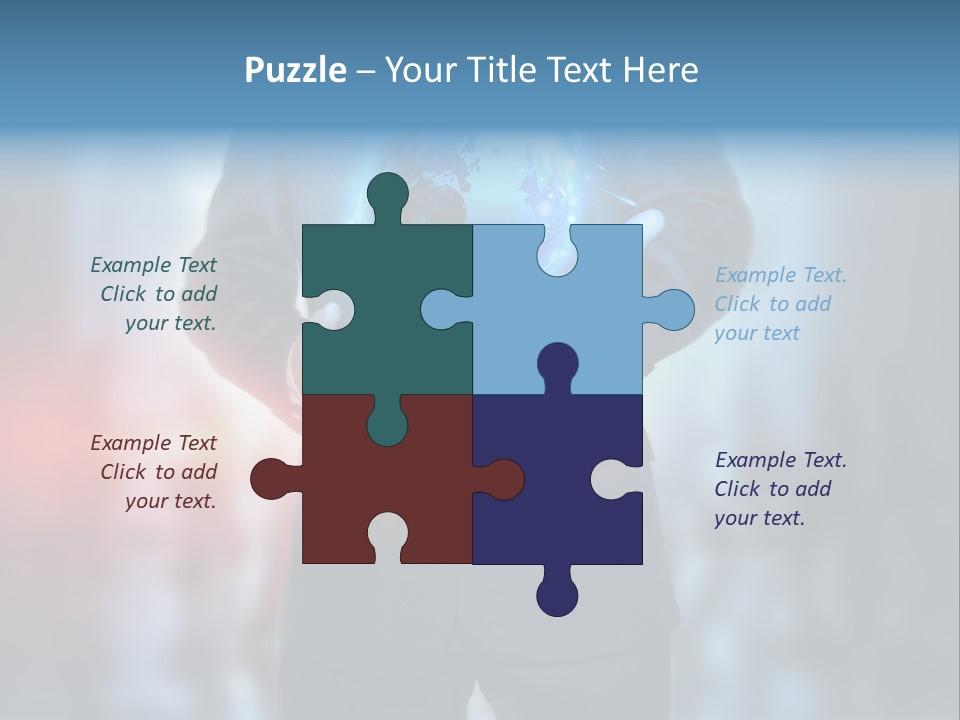 Floating Networking Design PowerPoint Template