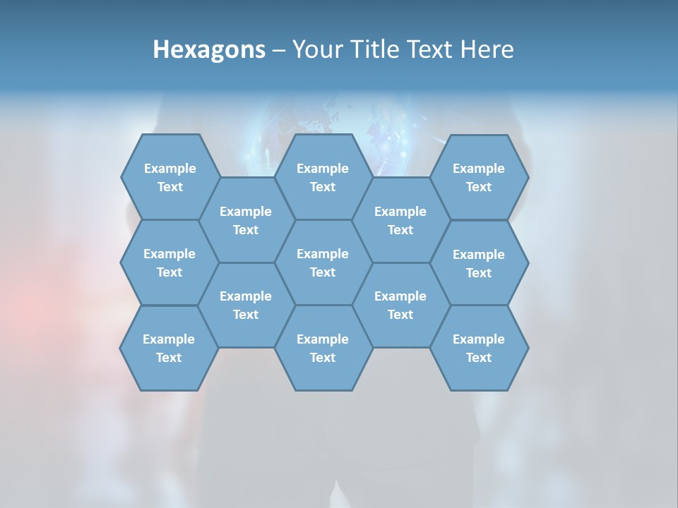 Floating Networking Design PowerPoint Template