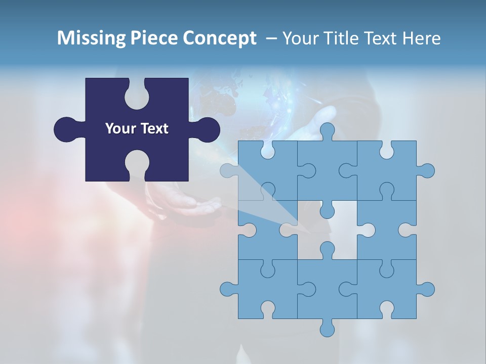 Floating Networking Design PowerPoint Template