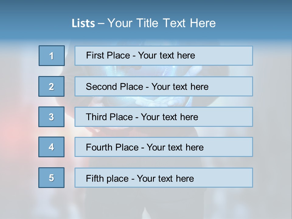 Floating Networking Design PowerPoint Template