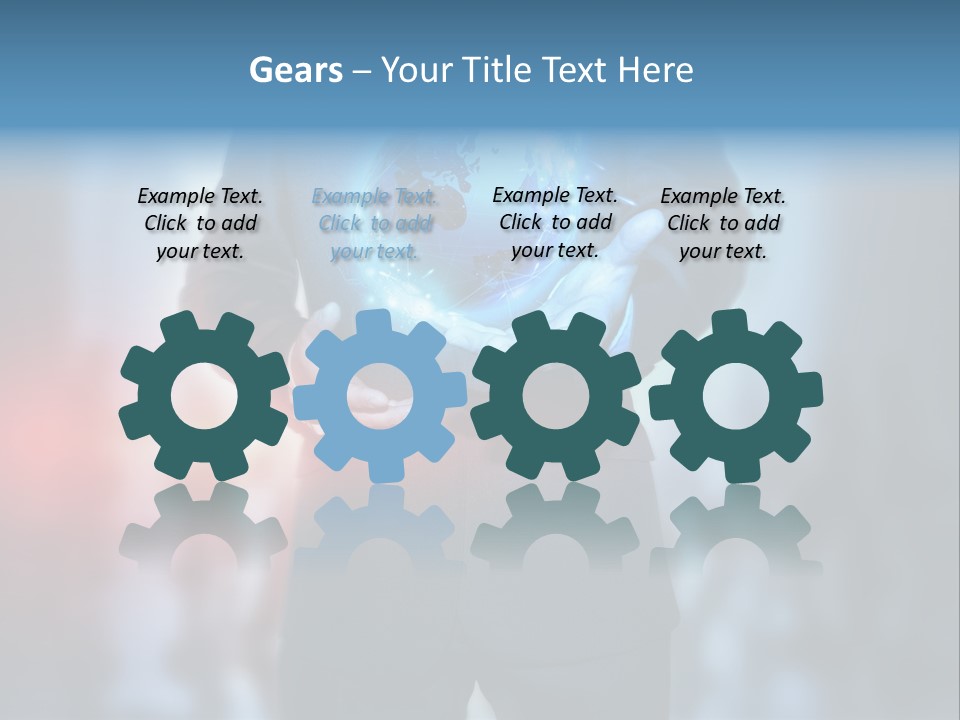 Floating Networking Design PowerPoint Template