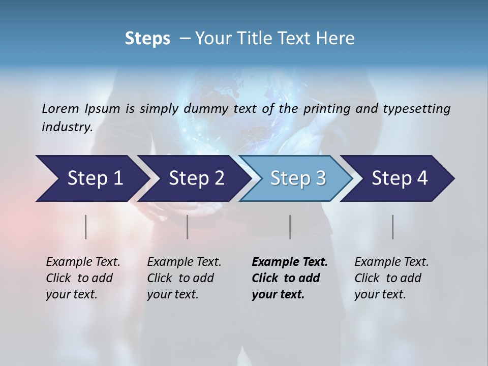 Floating Networking Design PowerPoint Template