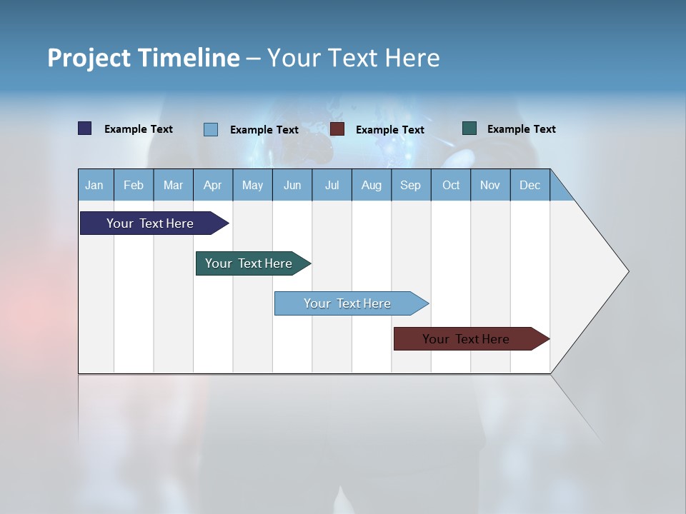 Floating Networking Design PowerPoint Template