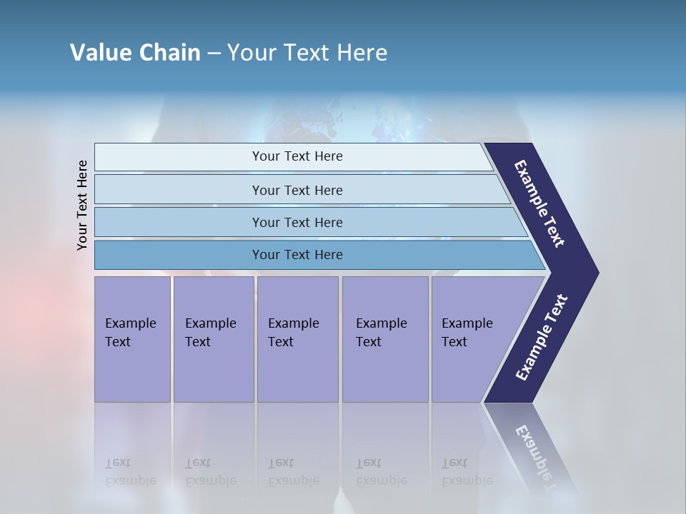 Floating Networking Design PowerPoint Template