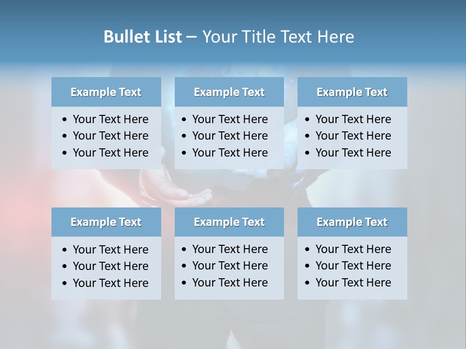 Floating Networking Design PowerPoint Template