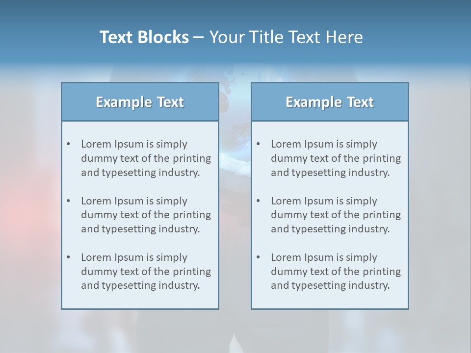 Floating Networking Design PowerPoint Template