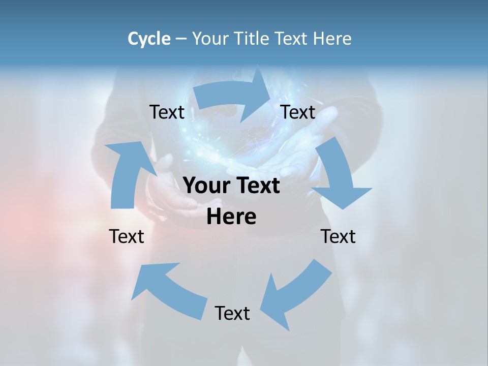 Floating Networking Design PowerPoint Template