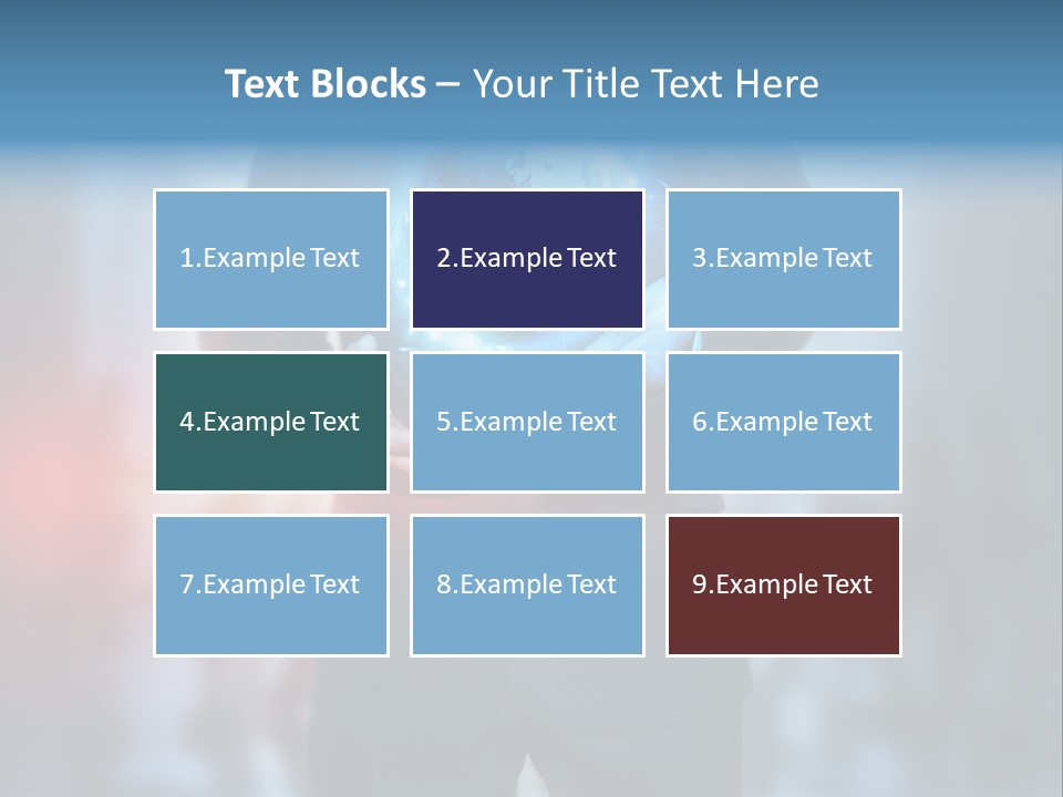 Floating Networking Design PowerPoint Template