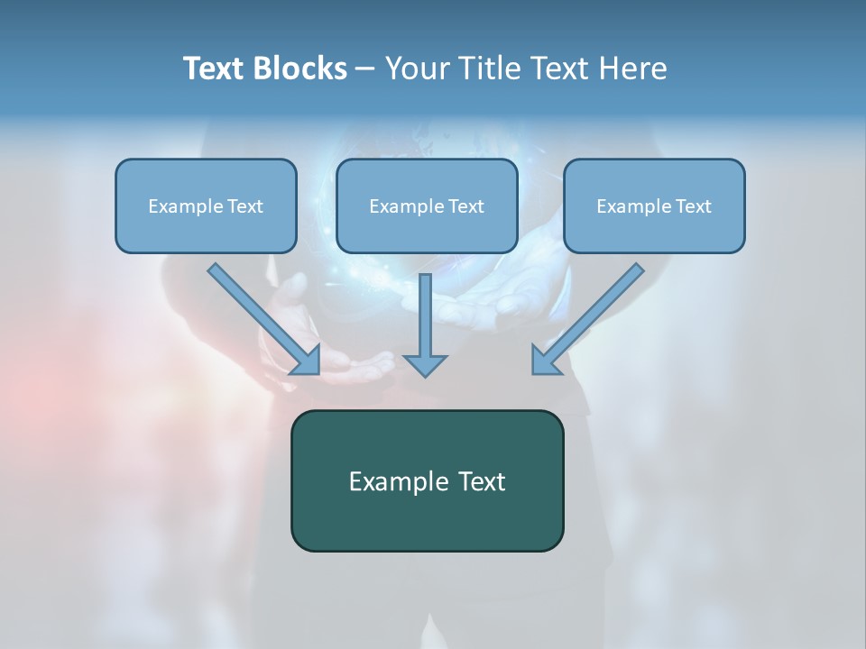 Floating Networking Design PowerPoint Template