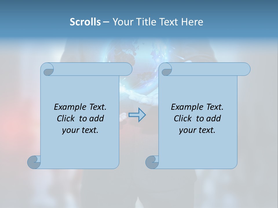Floating Networking Design PowerPoint Template