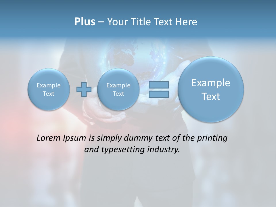 Floating Networking Design PowerPoint Template
