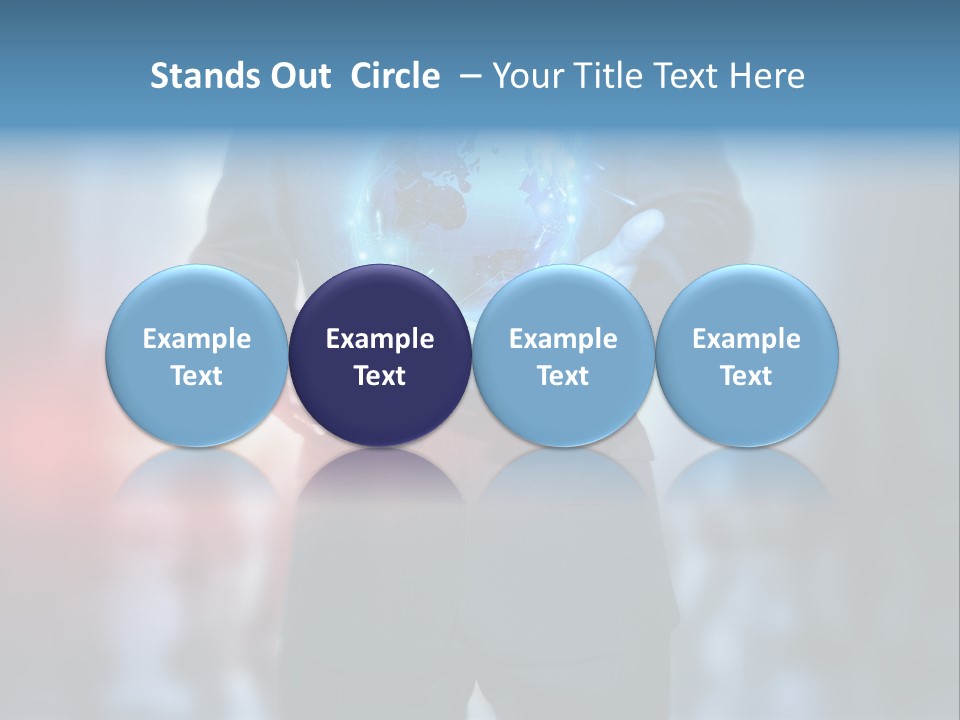 Floating Networking Design PowerPoint Template