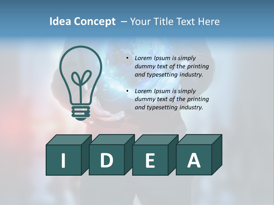 Floating Networking Design PowerPoint Template