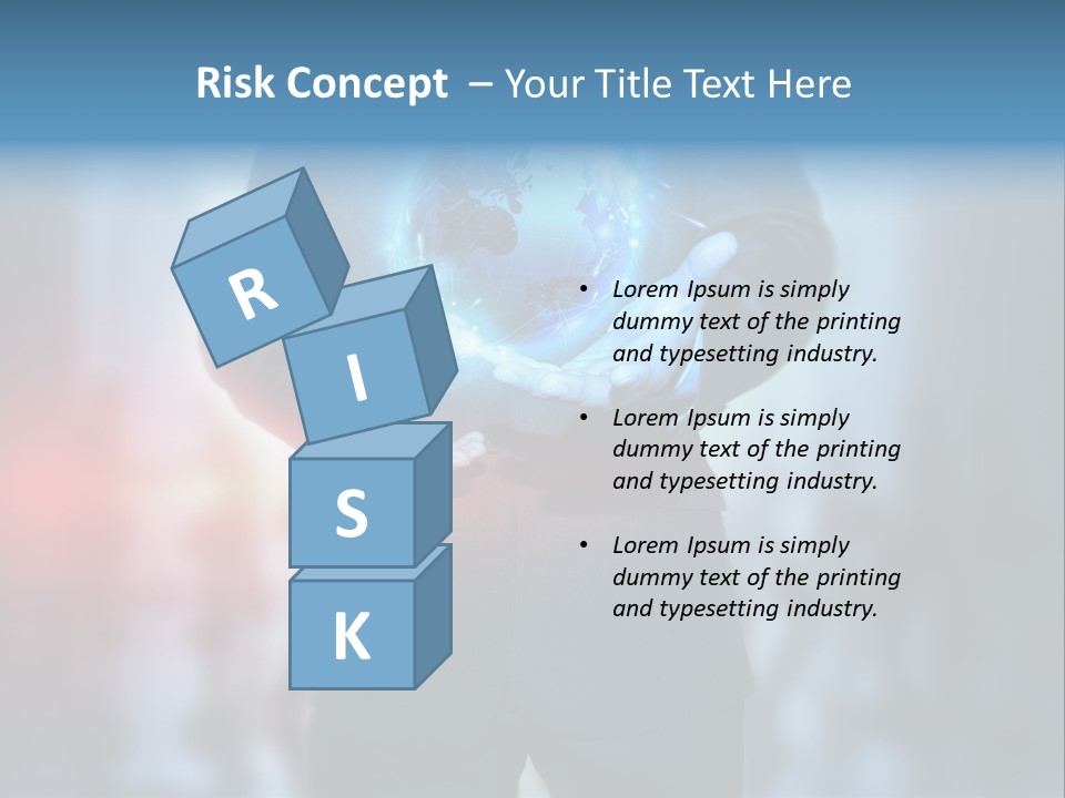 Floating Networking Design PowerPoint Template