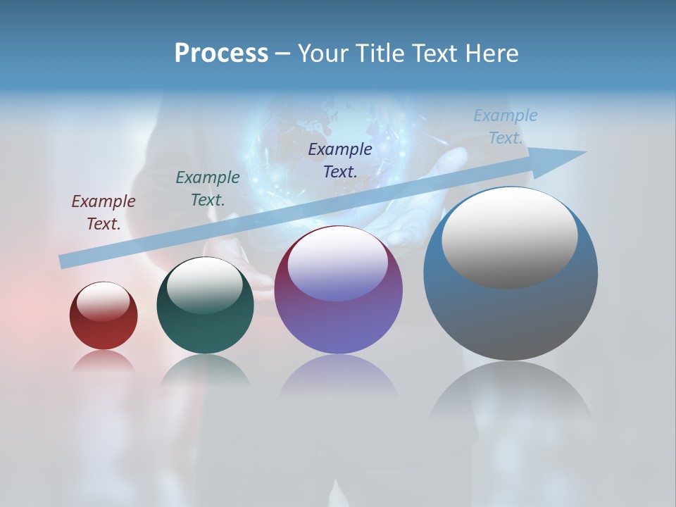 Floating Networking Design PowerPoint Template