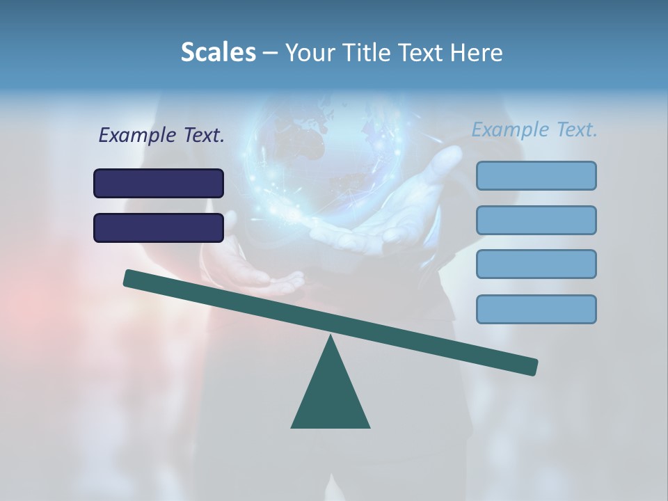 Floating Networking Design PowerPoint Template