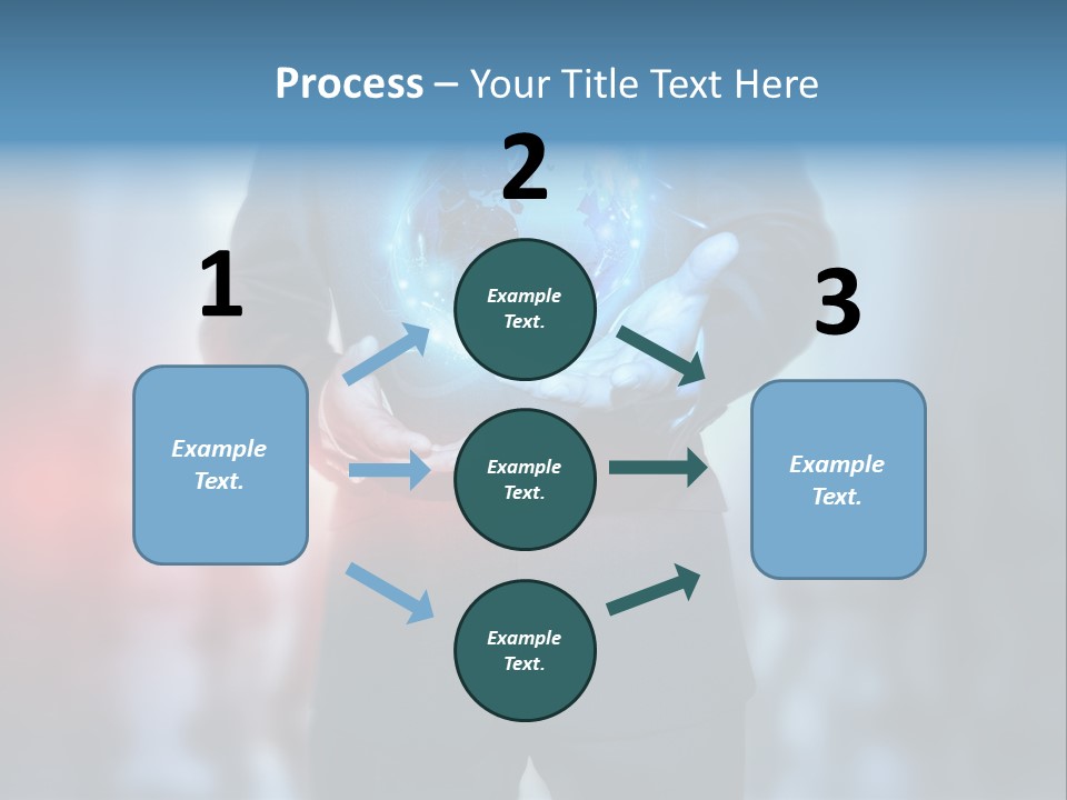 Floating Networking Design PowerPoint Template