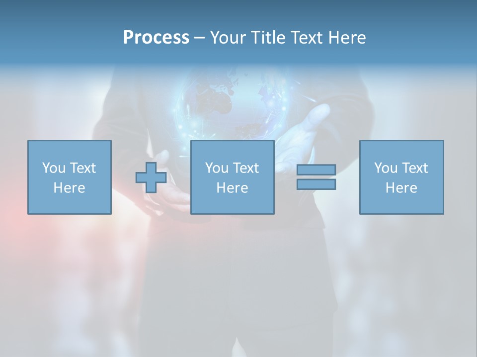 Floating Networking Design PowerPoint Template