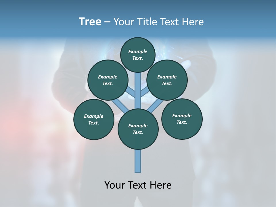 Floating Networking Design PowerPoint Template