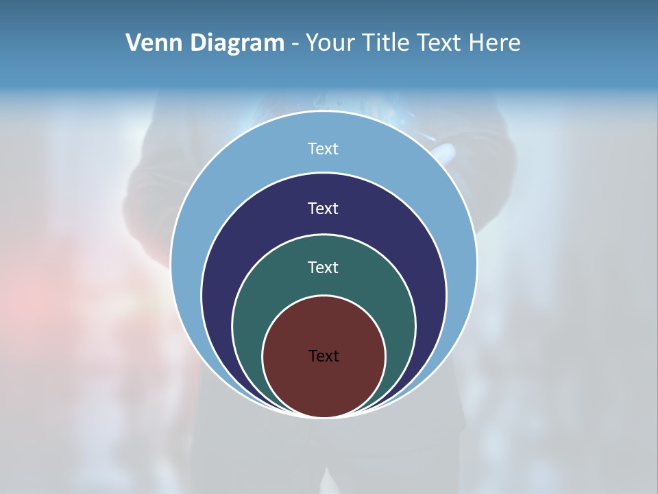 Floating Networking Design PowerPoint Template