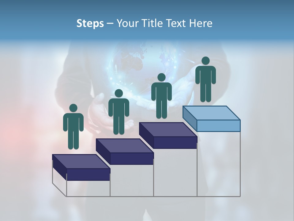 Floating Networking Design PowerPoint Template