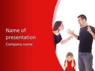 A Man And Woman Are Talking To Each Other PowerPoint Template