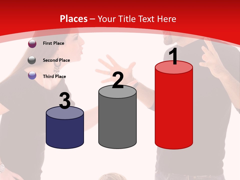 A Man And Woman Are Talking To Each Other PowerPoint Template