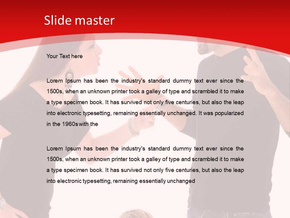 A Man And Woman Are Talking To Each Other PowerPoint Template