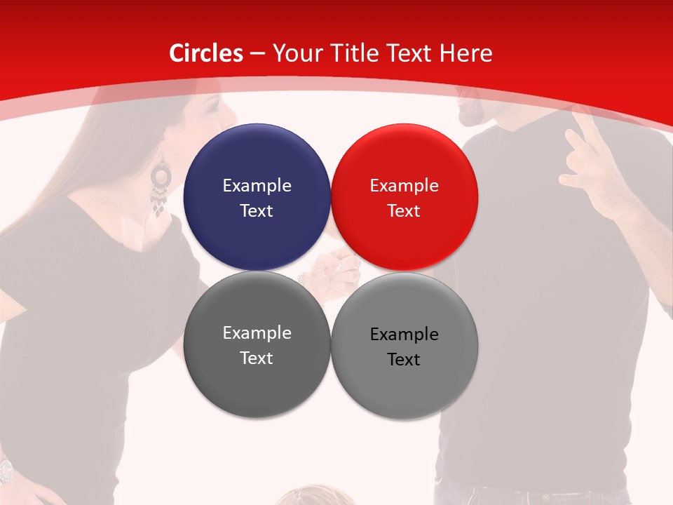 A Man And Woman Are Talking To Each Other PowerPoint Template