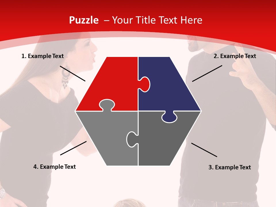 A Man And Woman Are Talking To Each Other PowerPoint Template