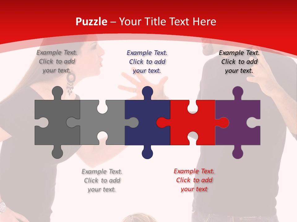 A Man And Woman Are Talking To Each Other PowerPoint Template