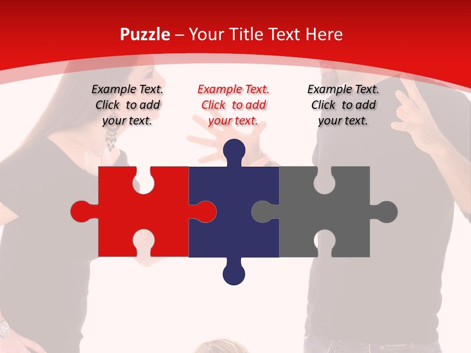 A Man And Woman Are Talking To Each Other PowerPoint Template