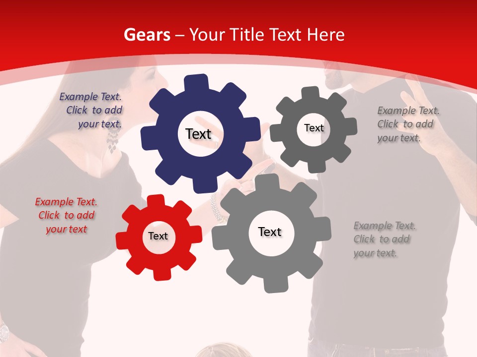 A Man And Woman Are Talking To Each Other PowerPoint Template