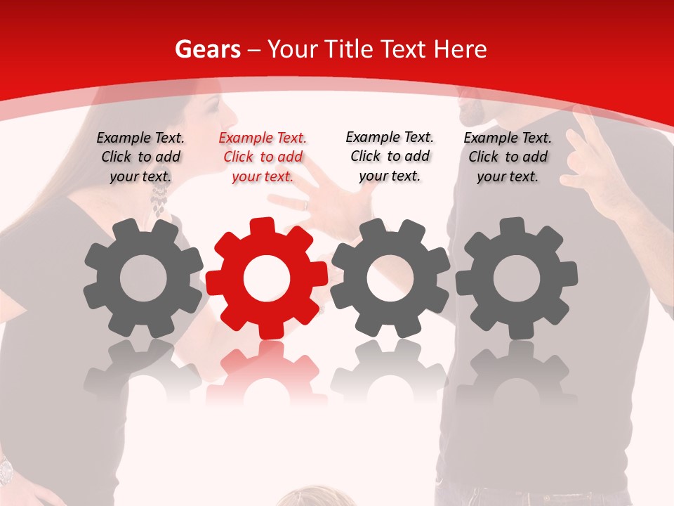 A Man And Woman Are Talking To Each Other PowerPoint Template