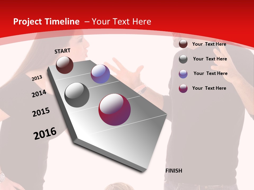 A Man And Woman Are Talking To Each Other PowerPoint Template