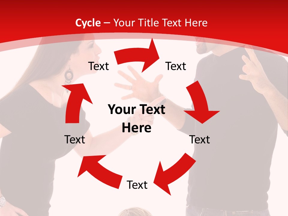 A Man And Woman Are Talking To Each Other PowerPoint Template