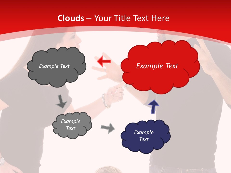A Man And Woman Are Talking To Each Other PowerPoint Template