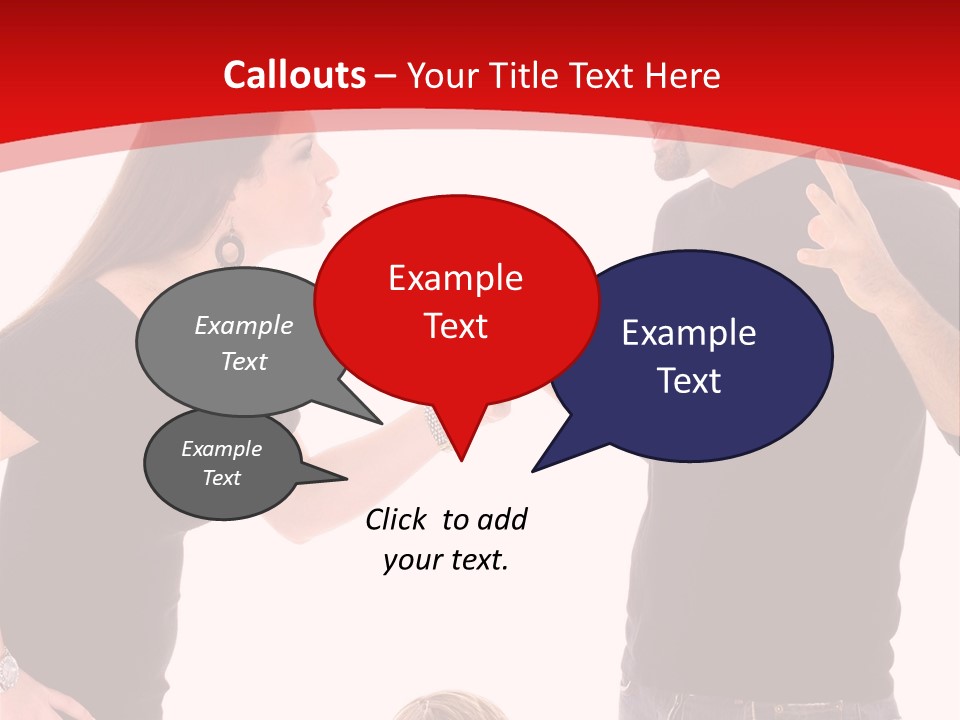 A Man And Woman Are Talking To Each Other PowerPoint Template