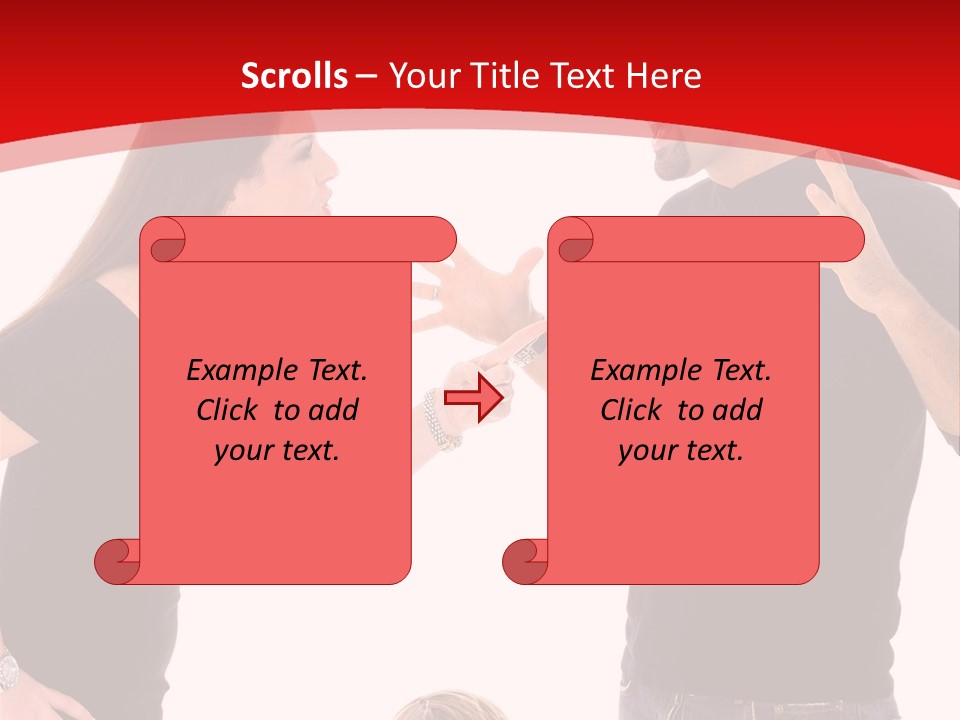 A Man And Woman Are Talking To Each Other PowerPoint Template
