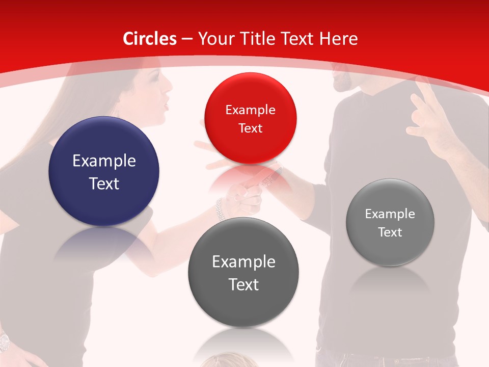 A Man And Woman Are Talking To Each Other PowerPoint Template