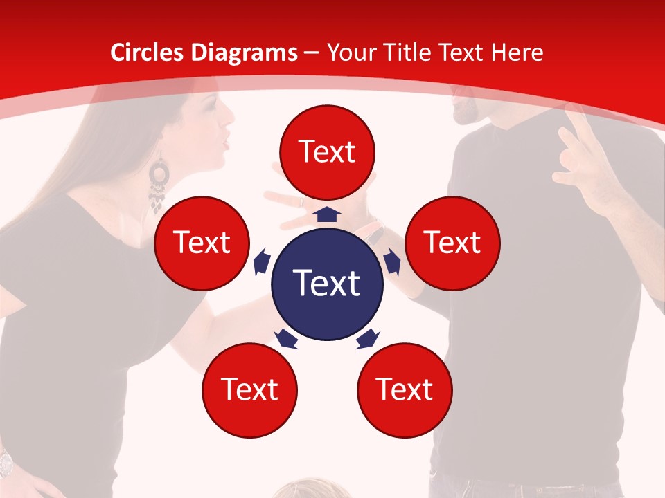 A Man And Woman Are Talking To Each Other PowerPoint Template