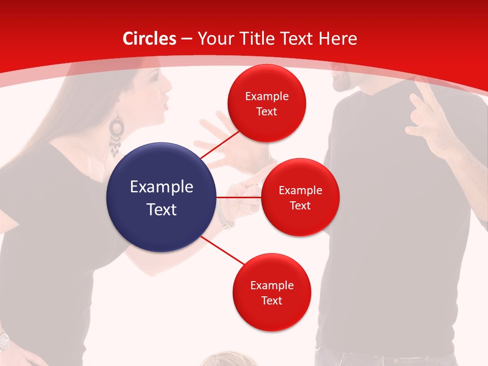 A Man And Woman Are Talking To Each Other PowerPoint Template