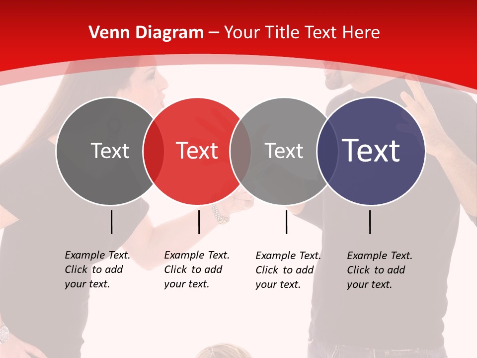 A Man And Woman Are Talking To Each Other PowerPoint Template