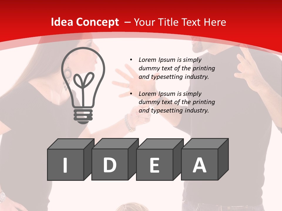 A Man And Woman Are Talking To Each Other PowerPoint Template