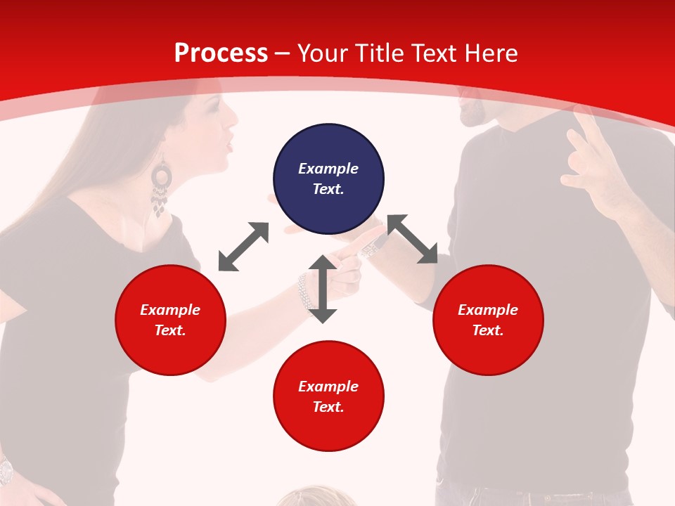 A Man And Woman Are Talking To Each Other PowerPoint Template