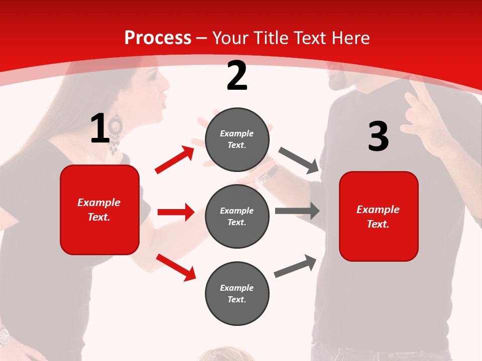 A Man And Woman Are Talking To Each Other PowerPoint Template